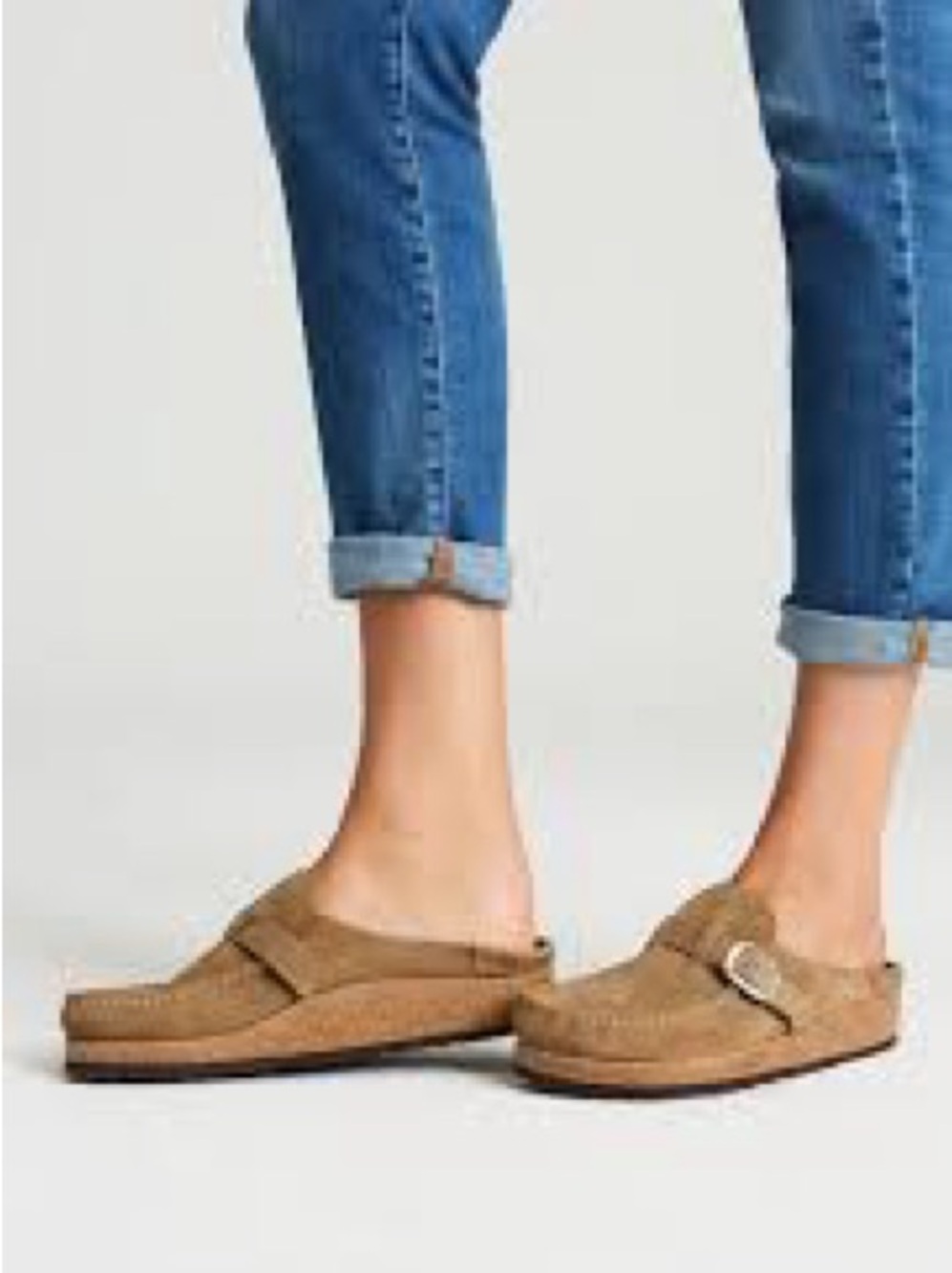 Birkenstock Buckley Brown Suede Slip-On Loafers with Buckle size 9-9.5